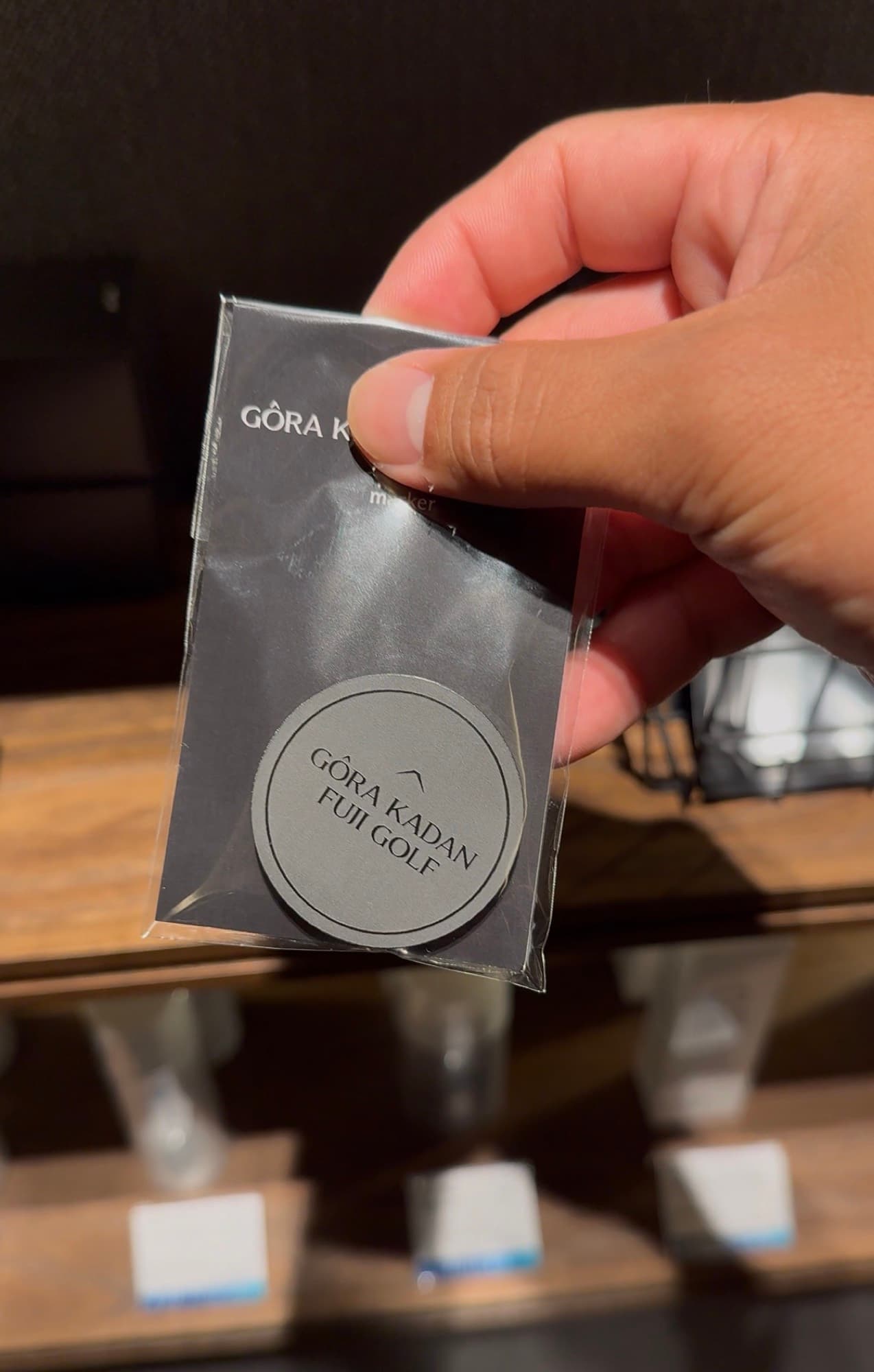 A Gora Kadan Fuji Golf ball marker