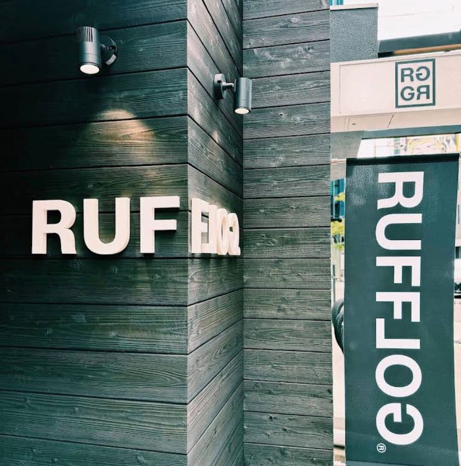 RUFFLOG storefront signage in Daikanyama, Tokyo