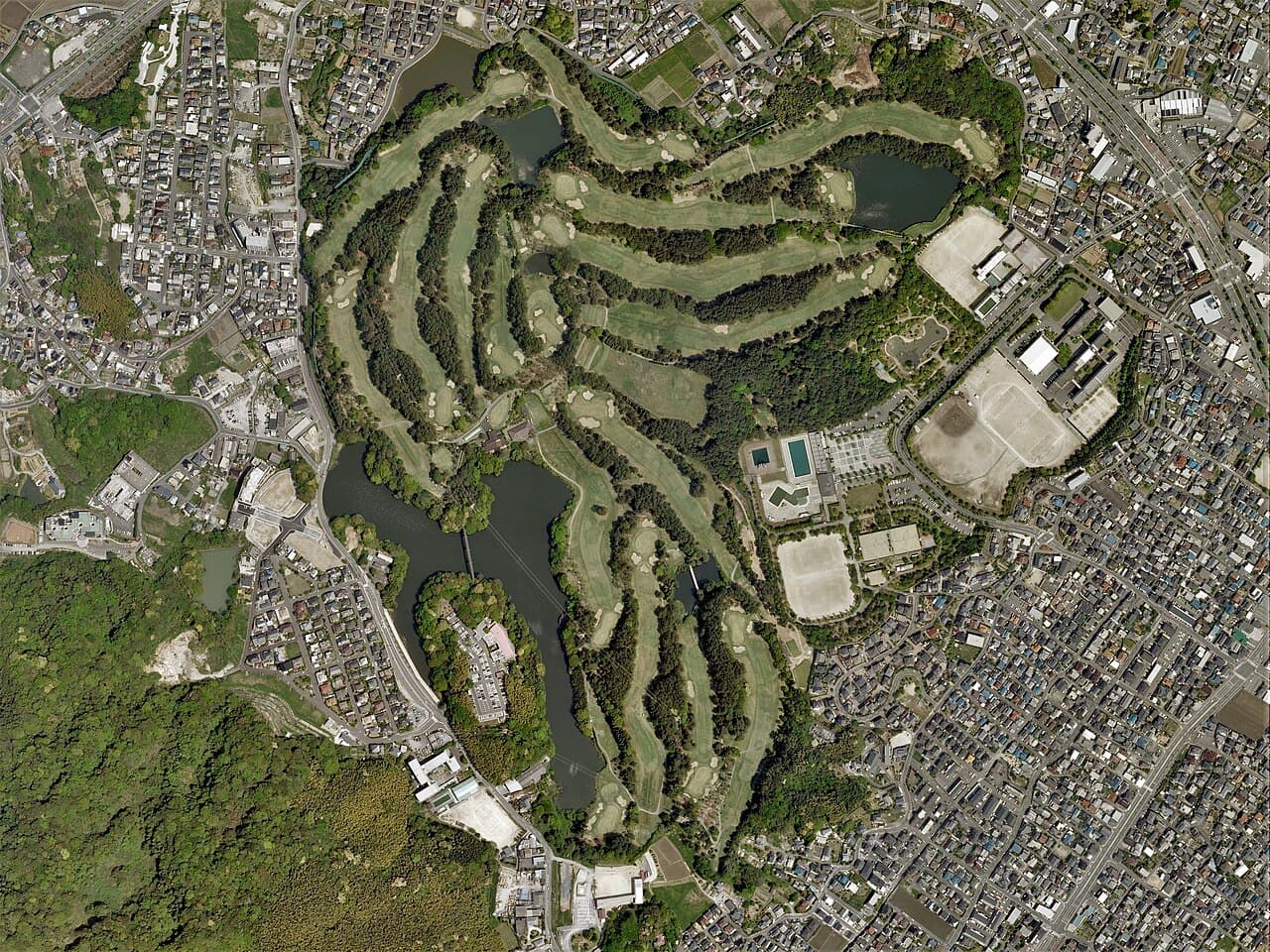 Ogura Country Club golf course, Fukuoka, Japan