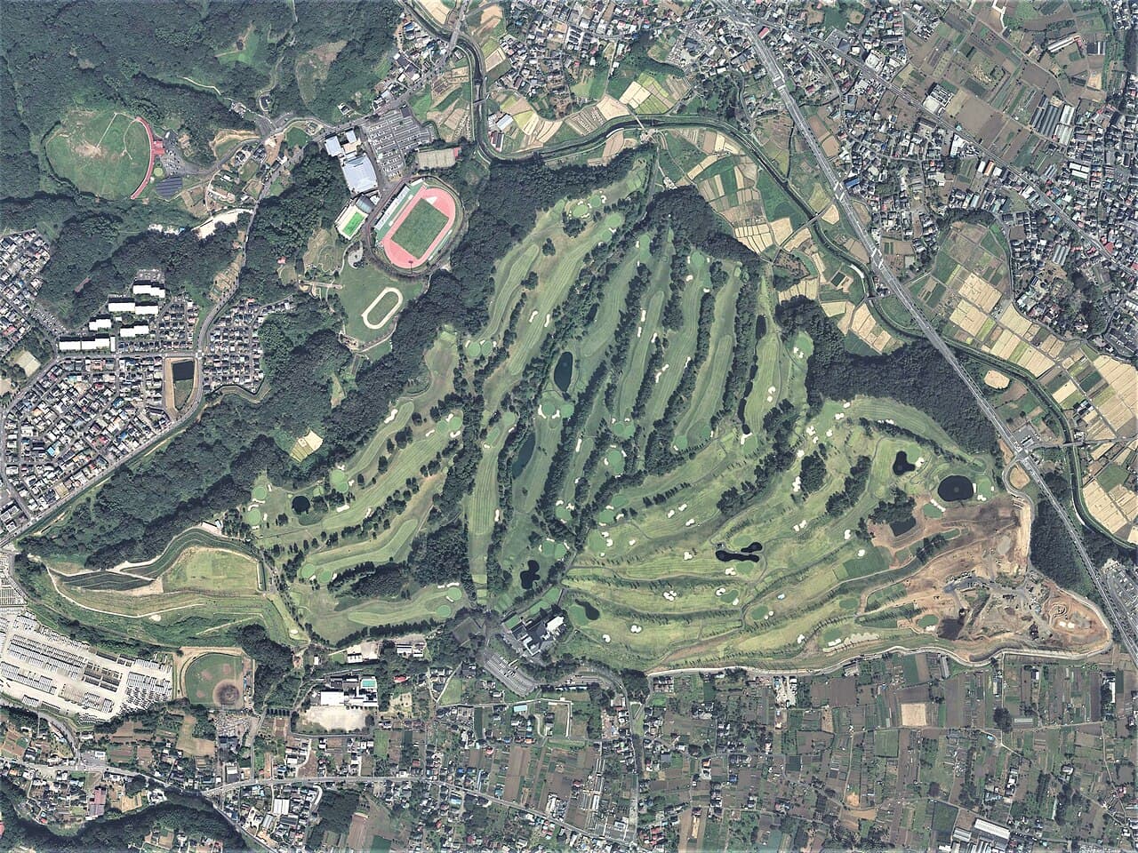 Atsugi Kokusai Country Club golf course, Atsugi, Kanagawa, Japan