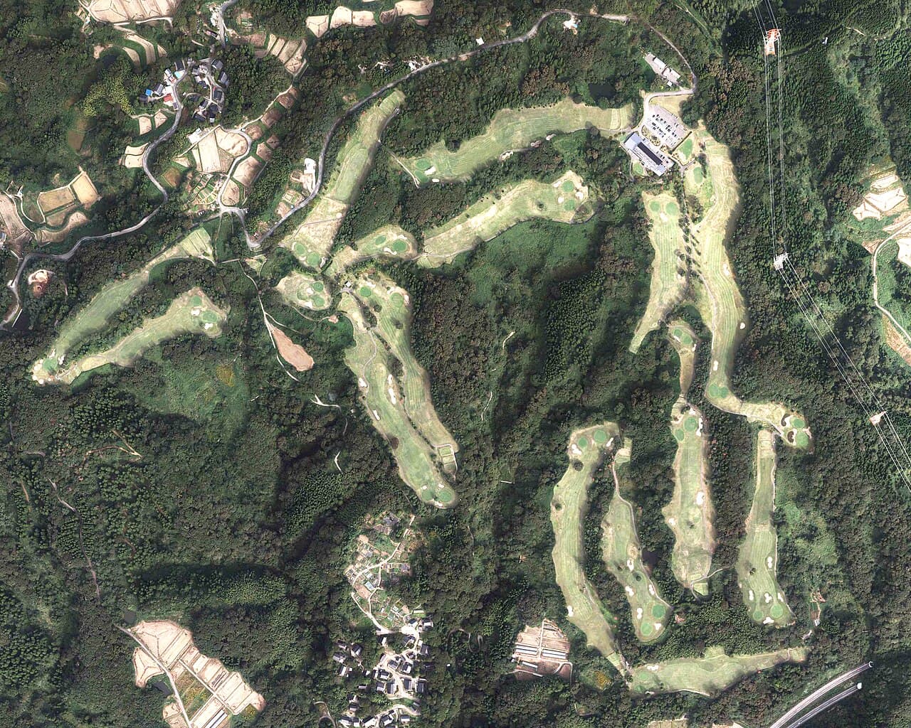 Kanazawa Higashi Golf Club golf course, Ishikawa, Japan
