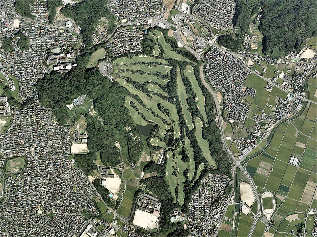 Dazaifu Golf Club golf course, Fukuoka, Japan
