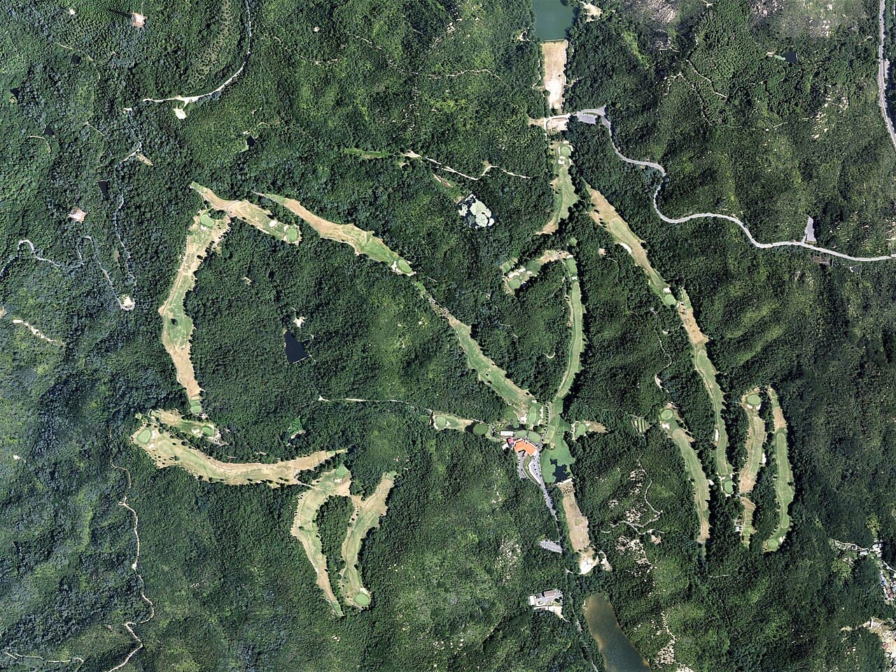 Tamano Golf Club golf course, Okayama, Japan